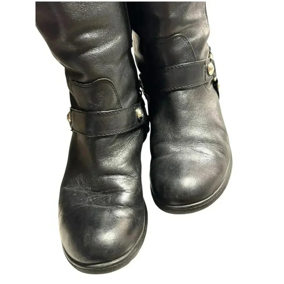Coach Dafney Black Leather 15” Engineer Harness Boots Women’s Size 6.5M EUC Tag - Picture 5 of 15
